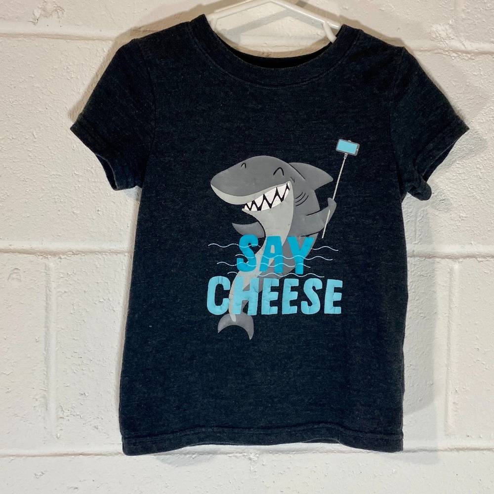 Carters Shark Say Cheese Selfie Shirt